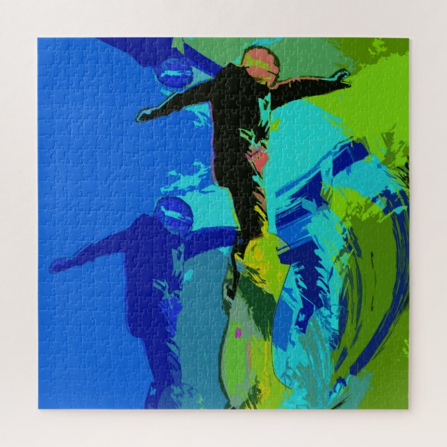 Extreme Riding- Snowboarders   Jigsaw Puzzle (Vertical)