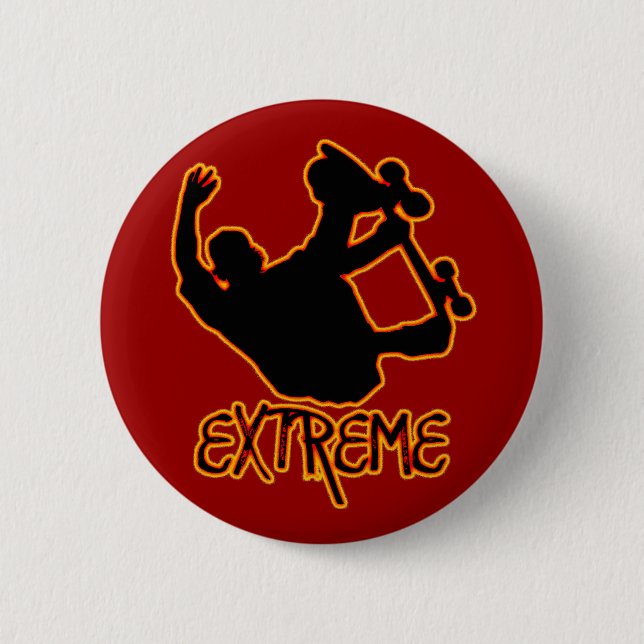 EXTREME SKATEBOARDING PINBACK BUTTON (Front)