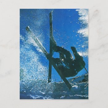 Extreme Skiing Postcard by windsorarts at Zazzle