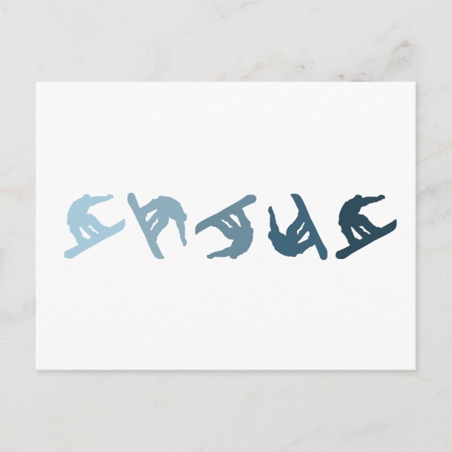 Extreme Snowboarding Postcard (Front)