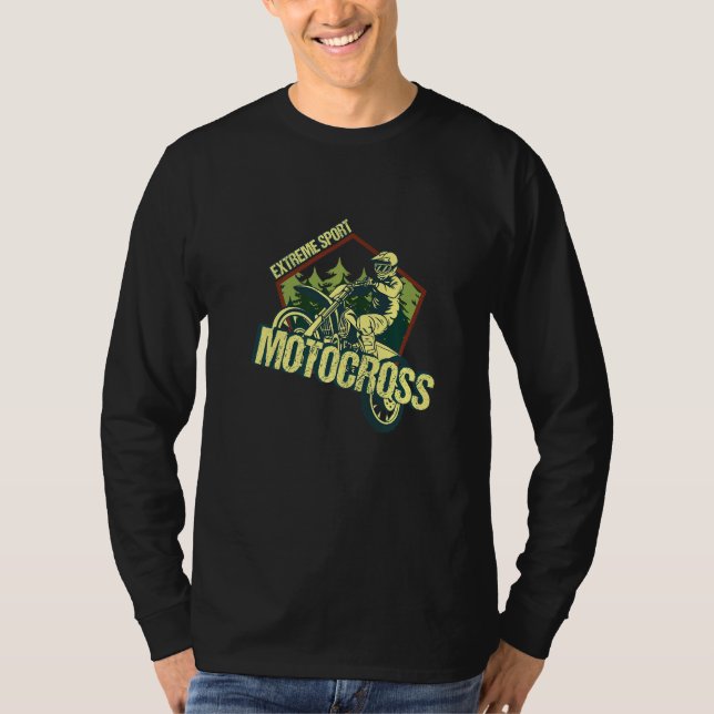 Extreme Sport Motocross Motorsport Motocross Racin T-Shirt (Front)