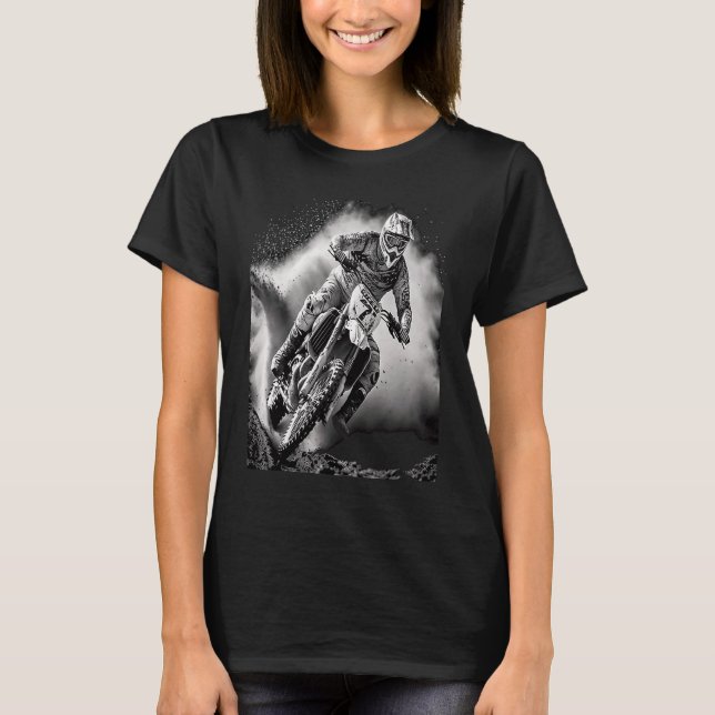 Extreme Sports Fans Extreme Sports Motocross Bike  T-Shirt (Front)