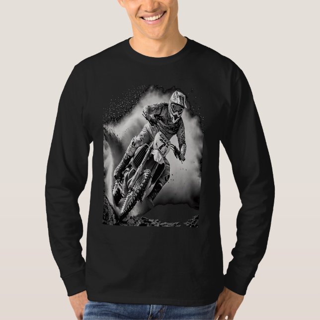 Extreme Sports Fans Extreme Sports Motocross Bike  T-Shirt (Front)