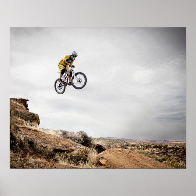 Extreme Sports Poster: Guy on Bike doing Tricks Poster (Front)