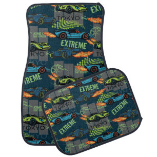 Extreme Tokyo Street Racing Pattern Car Floor Mat