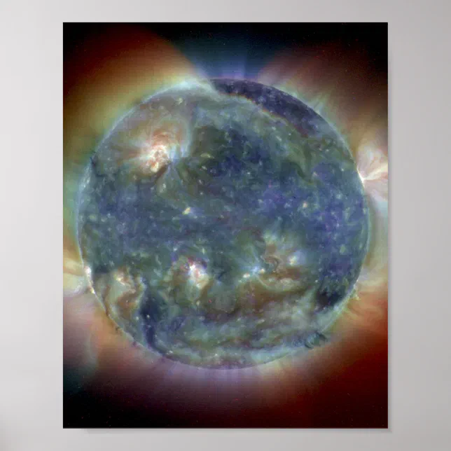 Extreme Ultraviolet Sun NASA Poster Zazzle