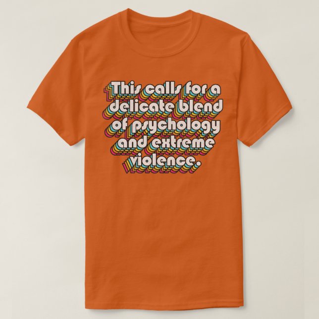 Extreme Violence Vyvyan The Young Ones 80s Quote T-Shirt (Design Front)