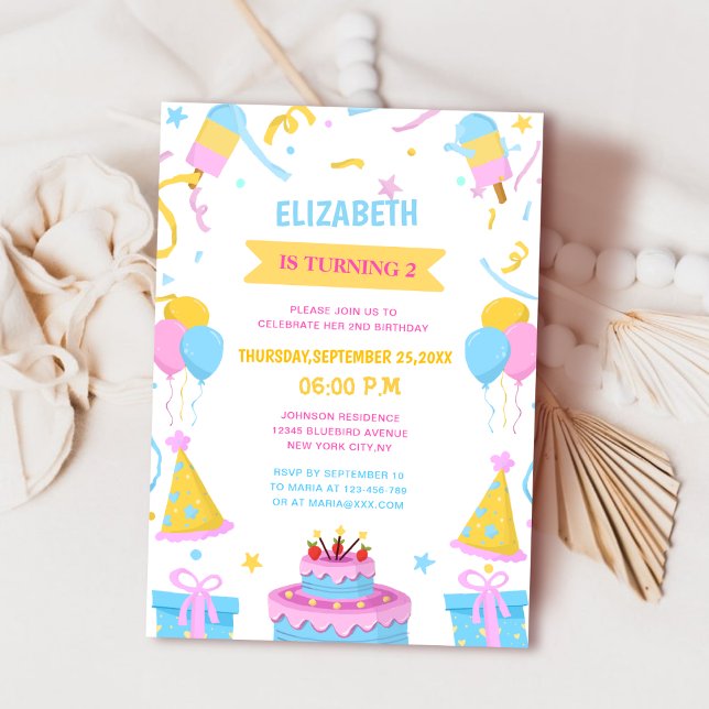 extremely cute unique kid's birthday invitation (Creator Uploaded)