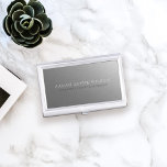 Extremely Important Silver Business Card Holder<br><div class="desc">Add your name to this Extremely Important Silver Business Card Holder and pop your business cards in it. Makes the perfect gift for the Extremely Important Person in your life</div>