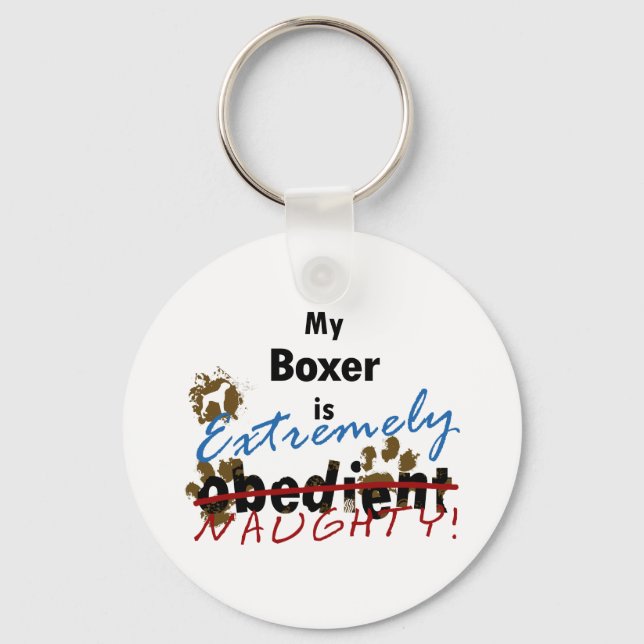 Extremely Naughty Boxer Keychain (Front)