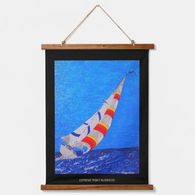 Extremely risky business  hanging tapestry (Front)