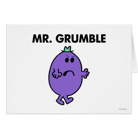 Extremely Unhappy Mr. Grumble Cards (Front Horizontal)