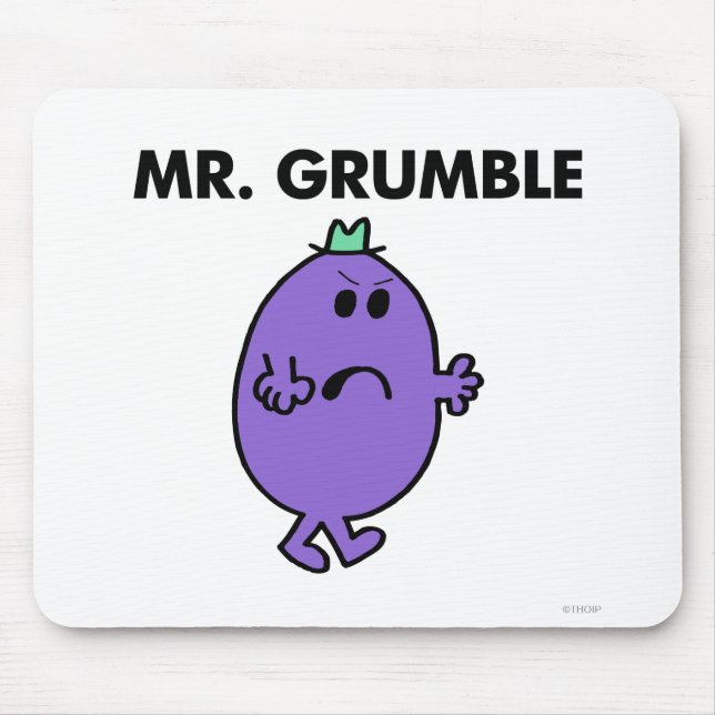 Extremely Unhappy Mr. Grumble Mouse Pad (Front)