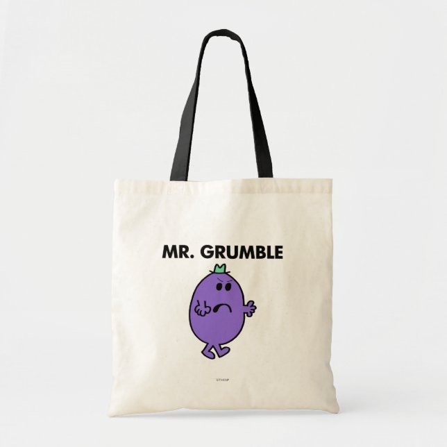 Extremely Unhappy Mr. Grumble Tote Bag (Front)