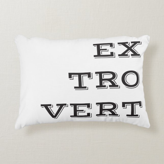 Extrovert Accent Pillow (Front)
