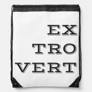 Extrovert Drawstring Backpack
