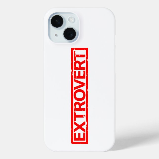 Extrovert Stamp Case-Mate iPhone Case (Back)