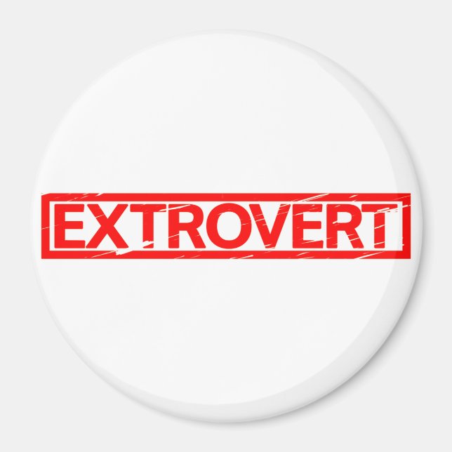Extrovert Stamp Magnet (Front)