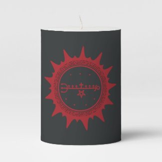 Exu Sete Encruzilhadas III Pillar Candle