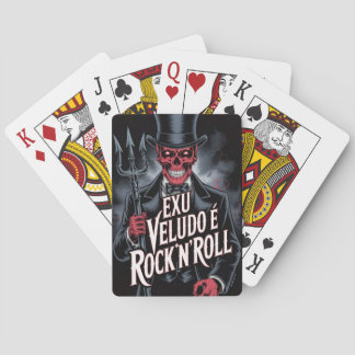 Exu Veludo é Rock'N'Roll #1 Poker Cards