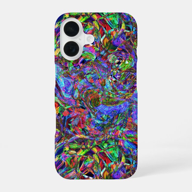 Exuberant Color Flowing Abstract Iphone Case (Back)