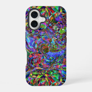 Exuberant Color Flowing Abstract iPhone 16 Case