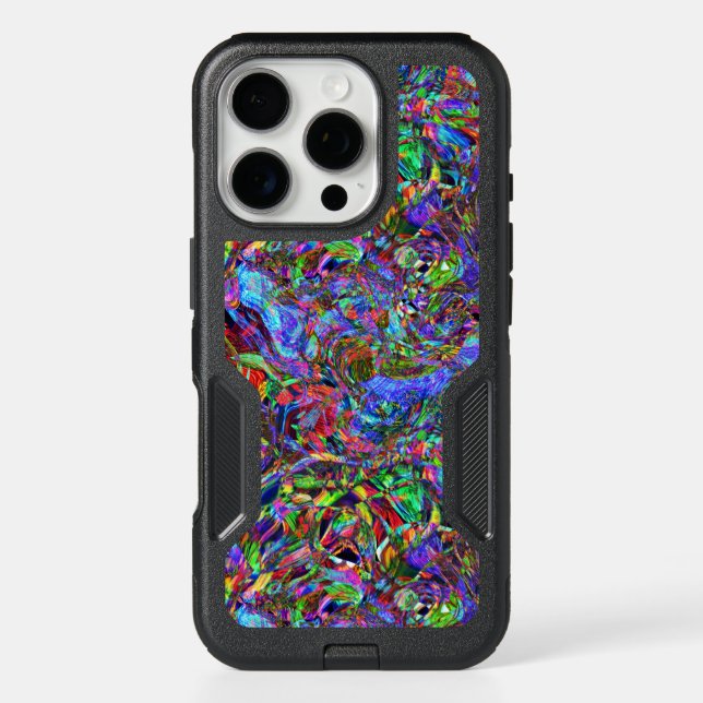 Exuberant Color Flowing Abstract Otterbox iPhone Case (Back)