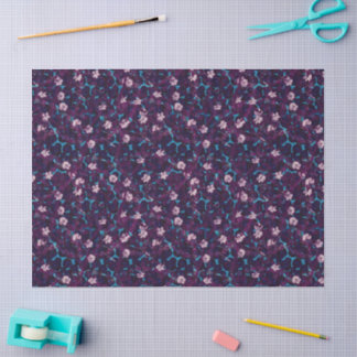 Exuberant frosting rose garden wrapping paper