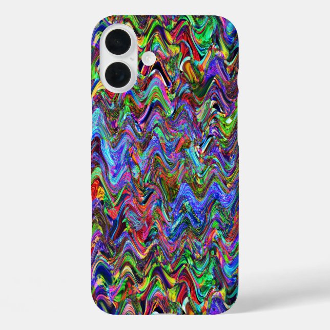 Exuberant Zigzag Artist Colors Case-Mate iPhone Case (Back)