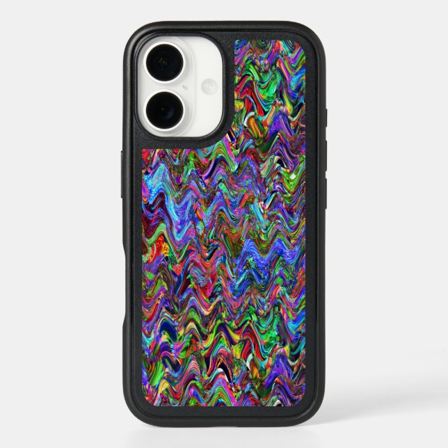 Exuberant Zigzag Artist Colors Otterbox iPhone Case (Back)