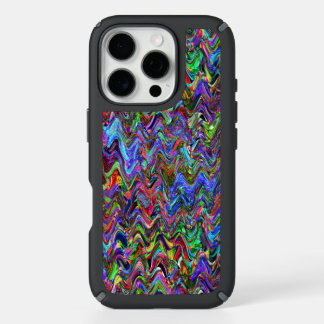 Exuberant Zigzag Artist Colors iPhone 16 Pro Case