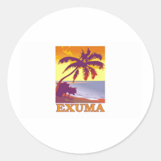 Exuma, Bahamas Classic Round Sticker