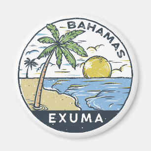Exuma Bahamas Vintage Magnet