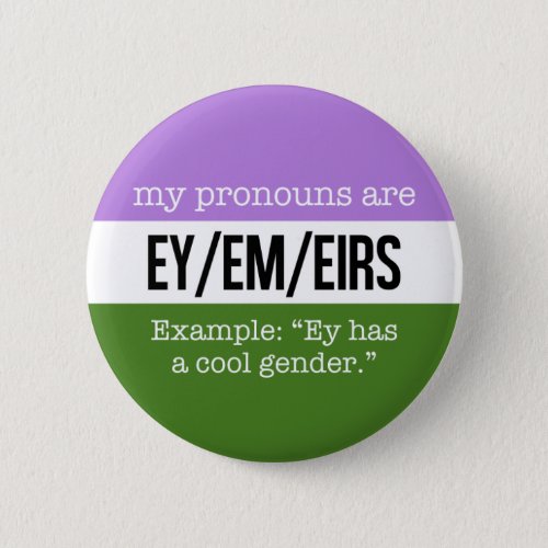 EyEm Pronouns âGenderqueer Flag Button