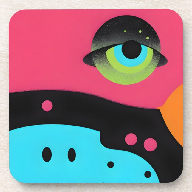 Eye Accept Radical Acceptance Beverage Coaster (Front)