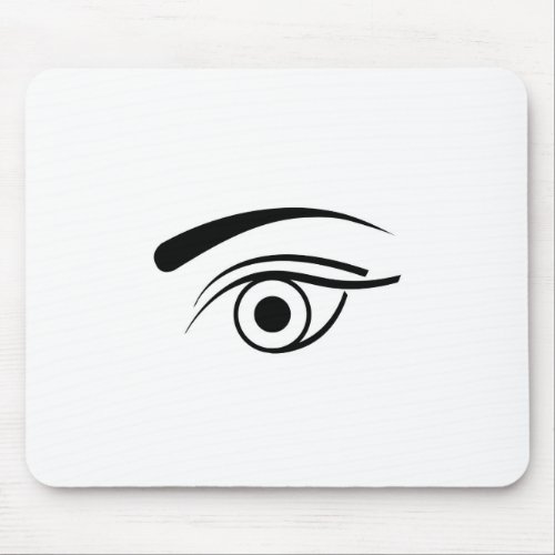 Eye and eyebrow mouse pad
