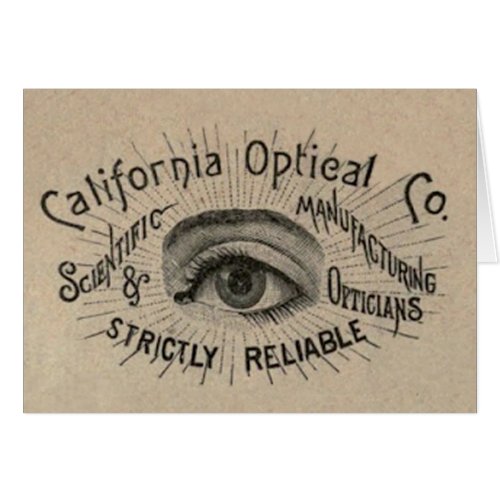 Eye Antique Advertising Optical