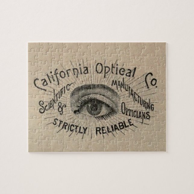 Eye Antique Advertising Optical Jigsaw Puzzle (Horizontal)