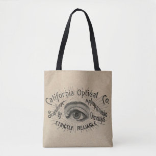 Eye Antique Advertising Optical Tote Bag