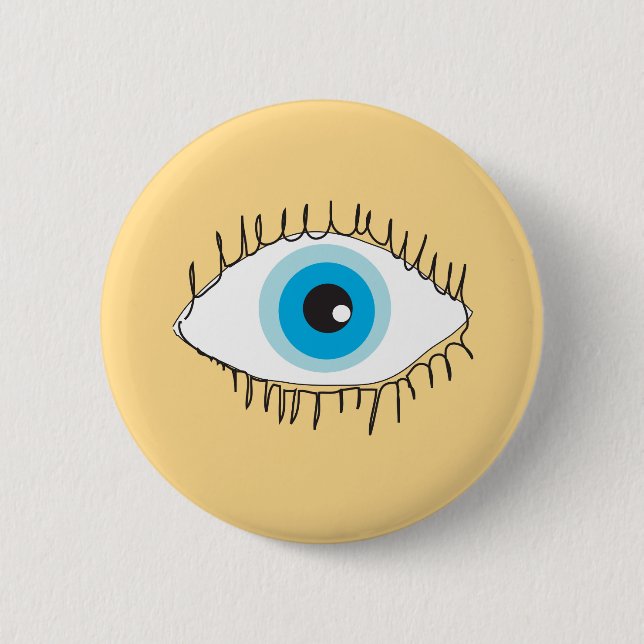 Eye badge looking at you eyes sight button (Front)