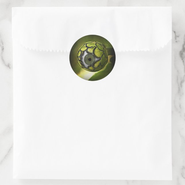 Eye Ball Garden Plant Classic Round Sticker (Bag)