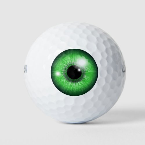 Eye Ball Green Golf Balls