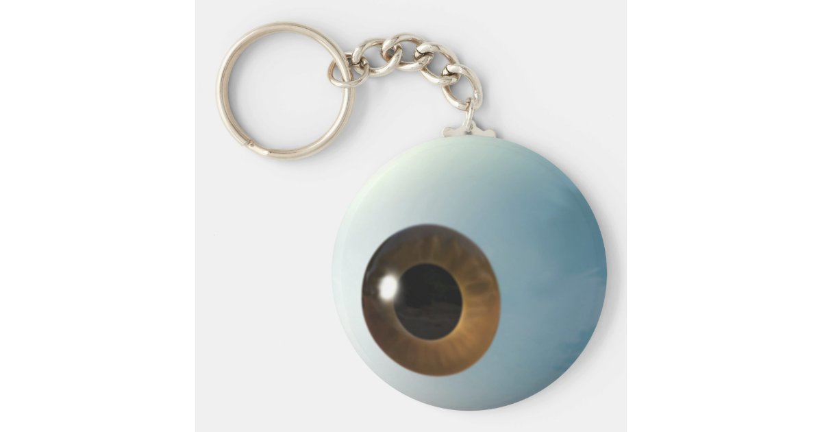 EYE BALL KEYCHAIN Zazzle