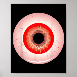 Eye-ball Lazy Halloween Costume Soky Y Funny  Poster