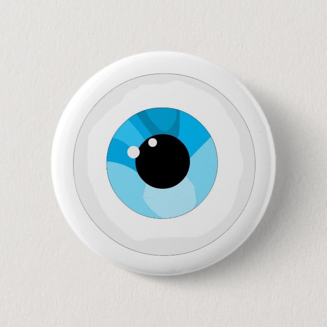 Eye ball pinback button (Front)