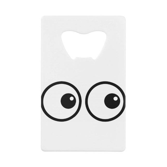 Eye Balls Credit Card Bottle Opener (Front)