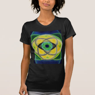 Eye blue green petals by Lynda Vugler T-Shirt