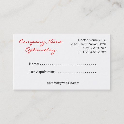 Customizable Eye Boutique Business Card