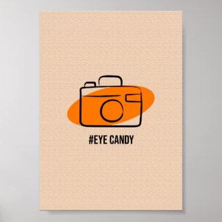 Eye Candy Camera - Minimalist Photography Art Poster