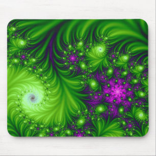 Eye Candy Cute Colorful Abstract Floral Art Mouse Pad